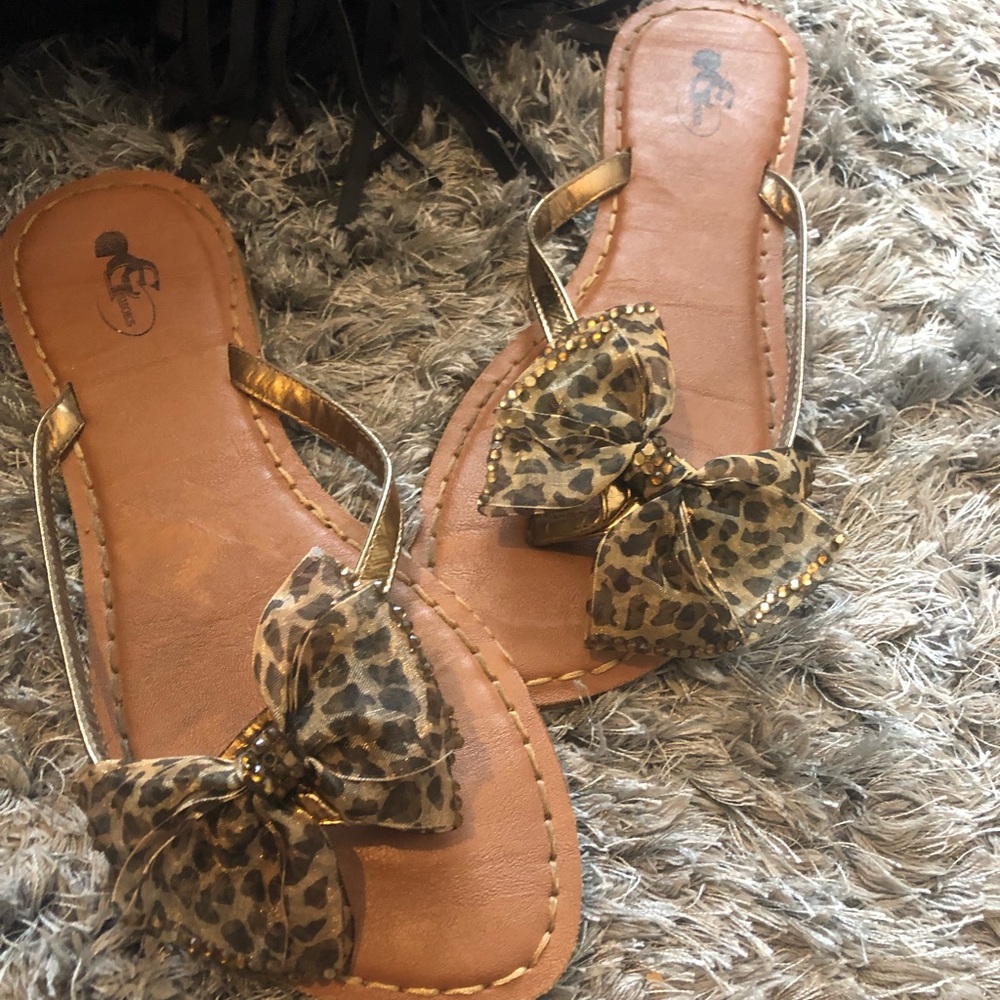 Leopard Sandals